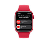 Apple Watch Series 8 GPS + Cellular, 45mm RED Aluminium Case with RED Sport Band - Good