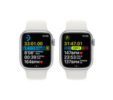 APPLE Watch Series 8 Cellular - Silver with White Sports Band, 41mm - Pristine