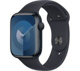 APPLE Watch Series 9 - 45 mm Midnight Aluminium Case with Midnight Sport Band, M/L - Pristine