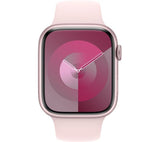 APPLE Watch Series 9 - 45mm Pink Aluminium Case with Light Pink Sport Band, M/L - Good