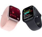 APPLE Watch Series 9 - 45mm Pink Aluminium Case with Light Pink Sport Band, M/L - Good