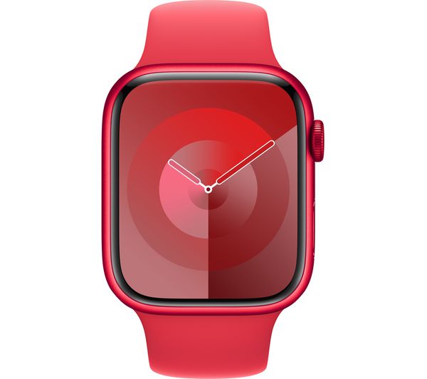 APPLE Watch Series 9 - 45 mm (PRODUCT)RED Aluminium Case with (PRODUCT)RED Sport Band, S/M - Very Good