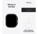 APPLE Watch Ultra 2 Cellular - 49mm Black Titanium Case with Black Trail Loop, M/L - Pristine