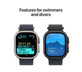 APPLE Watch Ultra 2 Cellular - 49mm Natural Titanium Case with Blue Trail Loop, M/L - Very Good