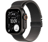 APPLE Watch Ultra 3 Cellular - 49mm Black Titanium Case with Black Titanium Milanese Loop, Medium - Pristine