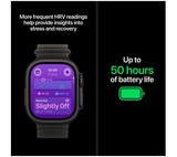APPLE Watch Ultra 4 GPS + Cellular - 49mm Black Titanium Case with Black Titanium Milanese Loop, Large - Pristine