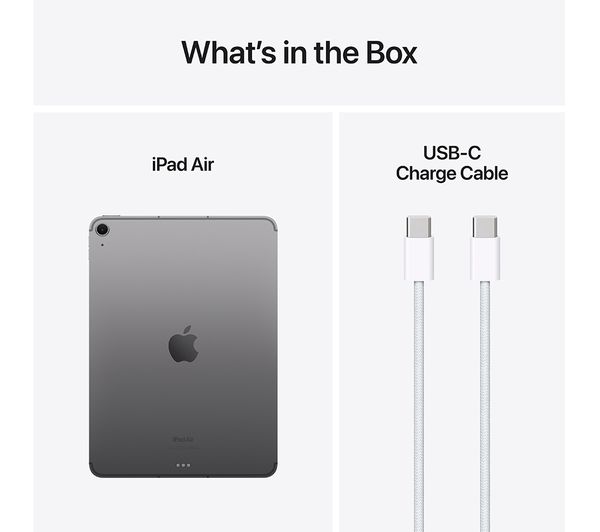 APPLE 11" iPad Air (2024) - 128 GB, Space Grey - Pristine