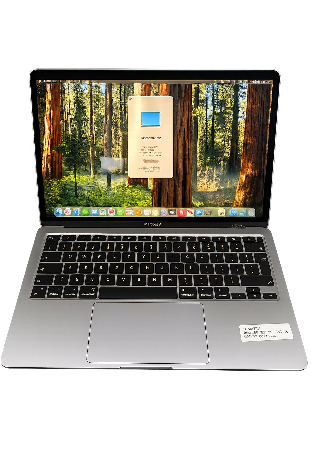 APPLE MacBook Air 13.3" (2020) - M1, 8GB RAM, 256GB SSD, Space Grey (READ DESCRIPTION)