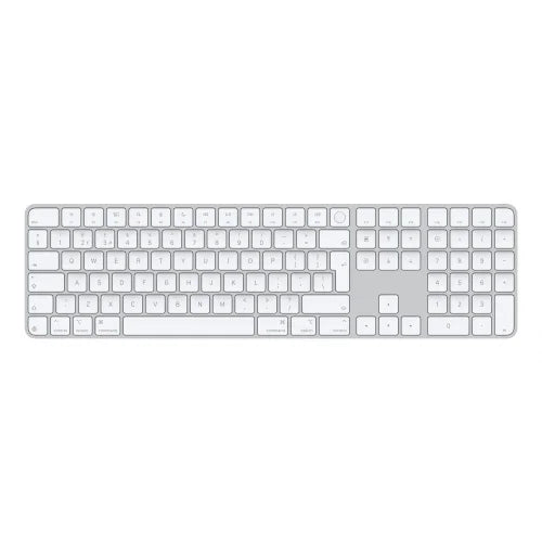 APPLE Magic Wireless Keyboard with Touch ID & Numeric Keypad - White - Pristine