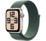APPLE Watch SE 2 - 40mm Starlight Aluminium Case with Lake Green Sport Loop 
