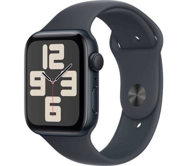 APPLE Watch SE - 44mm Midnight Aluminium Case with Midnight Sport Band, S/M - Good