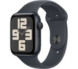 APPLE Watch SE - 44mm Midnight Aluminium Case with Midnight Sport Band, S/M - Good
