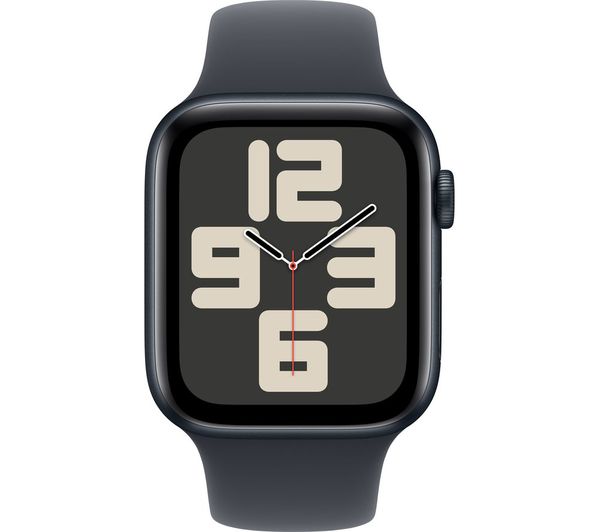APPLE Watch SE - 44mm Midnight Aluminium Case with Midnight Sport Band, S/M - Good