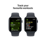 APPLE Watch SE - 44mm Midnight Aluminium Case with Midnight Sport Band, S/M - Good