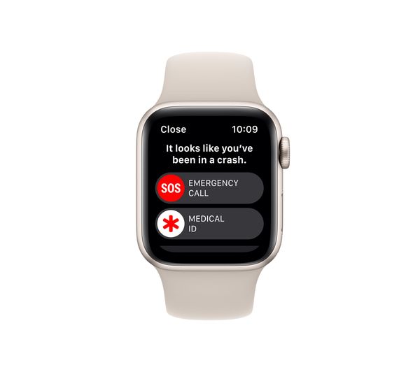 APPLE Watch SE 2 Cellular (2022) - Starlight with Starlight Sports Band, 40mm - Very Good