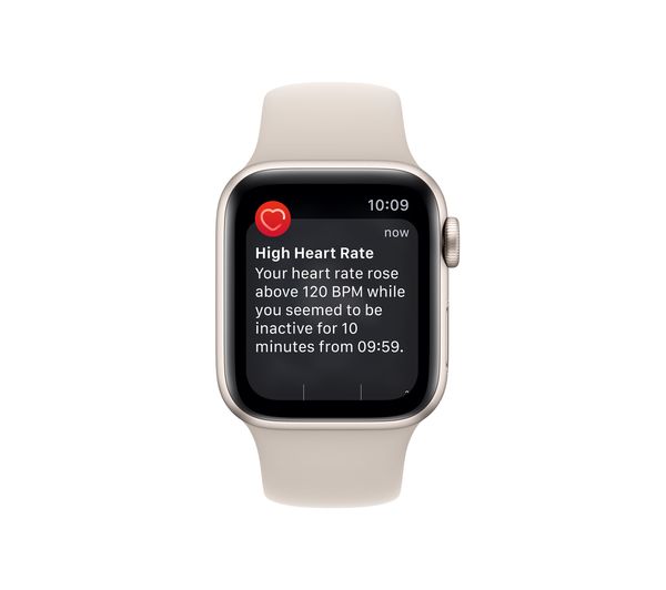APPLE Watch SE 2 Cellular (2022) - Starlight with Starlight Sports Band, 40mm - Very Good