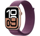 APPLE Watch Series 10 - 46mm Rose Gold Aluminium Case with Plum Sport Loop - Pristine