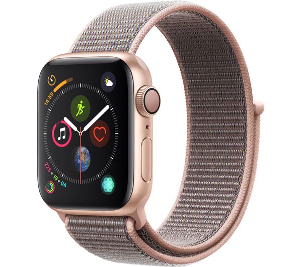 APPLE Watch Series 4 GPS - Gold & Pink Sand Sports Loop, 40mm - Acceptable