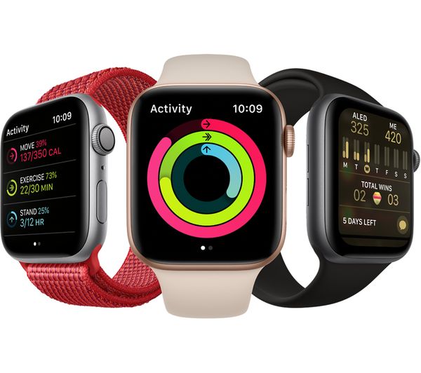 Apple Watch Series 4 GPS Space Grey Aluminium with Black Sports Band, 44mm - Acceptable