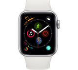 Apple Watch Series 4 GPS Silver Aluminium with White Sports Band, 40mm - Good
