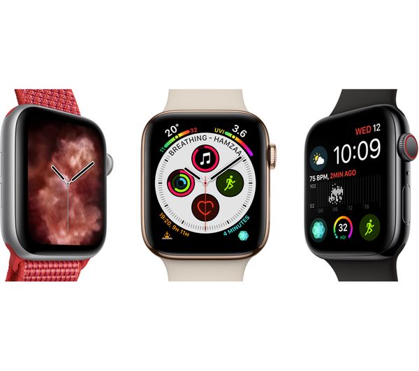 Apple Watch Series 4 GPS Silver Aluminium with White Sports Band, 40mm - Good
