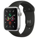 APPLE Watch Series 5 - Silver Aluminium with Black Sports Band
