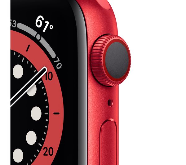 APPLE Watch Series 6 Cellular - PRODUCT(RED) Aluminium with PRODUCT(RED) Sports Band, 44 mm - Acceptable