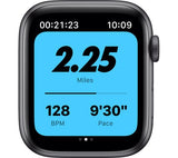 Apple Watch Series 6 GPS + Cellular - 44mm Space Grey Aluminium Case with Black Nike Sports Band - Acceptable