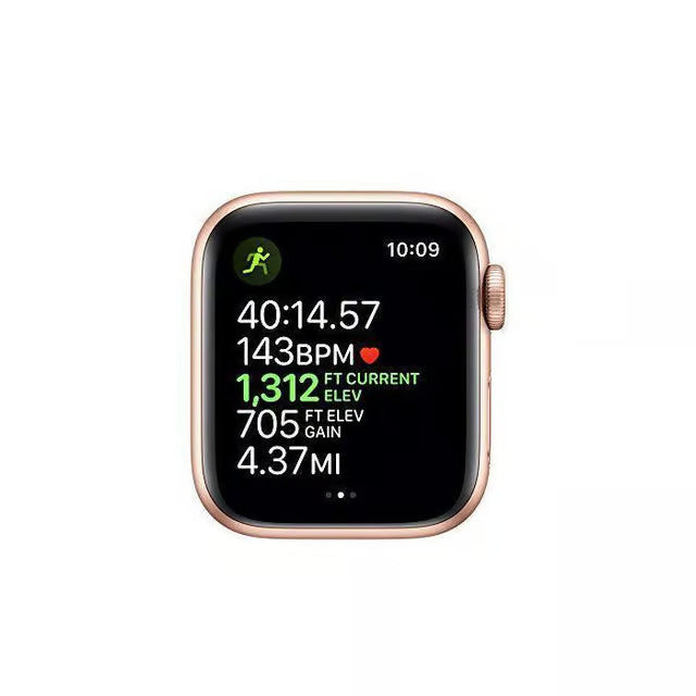 APPLE Watch Series 6 GPS - Gold Aluminium with Black Sports Band - 40mm - Acceptable