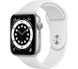 APPLE Watch Series 6 - Silver Aluminium with White Sports Band
