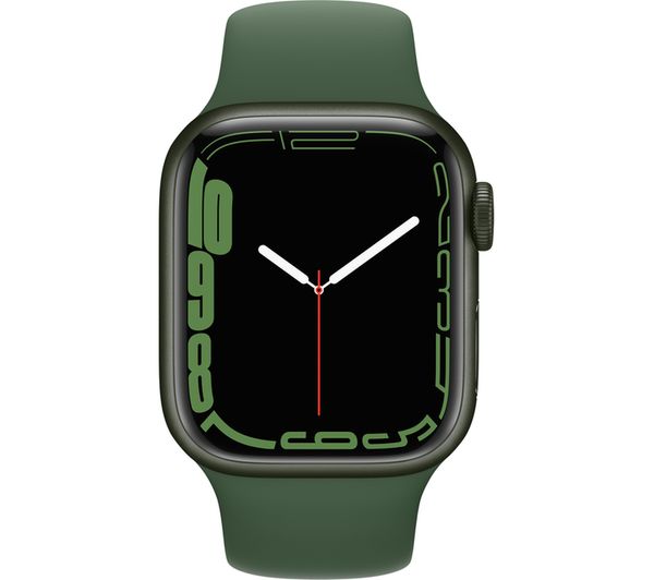 APPLE Watch Series 7 GPS + Cellular - Green Aluminium with Clover Sports Band, 41mm - Very Good