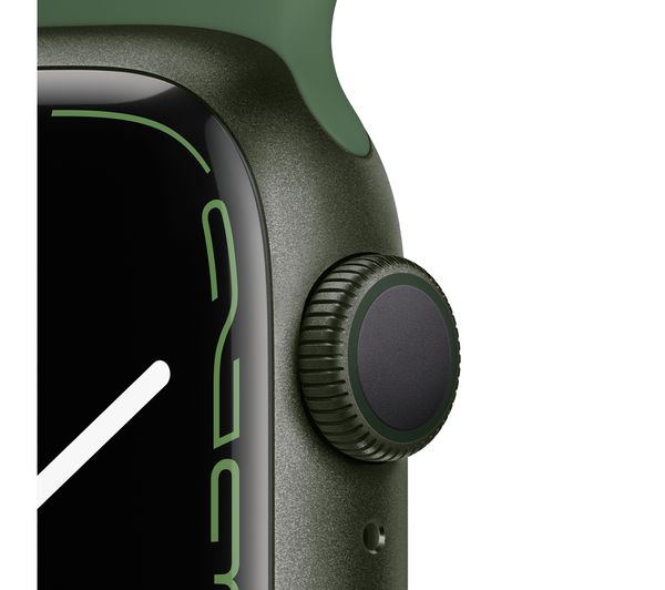APPLE Watch Series 7 GPS + Cellular - Green Aluminium with Clover Sports Band, 41mm - Very Good