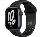 APPLE Watch Series 7 - Midnight Aluminium with Anthracite & Black Nike Sport Band, 45mm - Acceptable