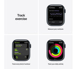 APPLE Watch Series 7 - Midnight Aluminium with Anthracite & Black Nike Sport Band, 45mm - Acceptable