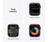 APPLE Watch Series 7 Cellular 4G - Midnight Aluminium with Anthracite & Black Nike Sport Band, 45mm - Good