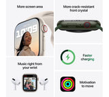 APPLE Watch Series 7 Cellular 4G - Midnight Aluminium with Anthracite & Black Nike Sport Band, 45mm - Good