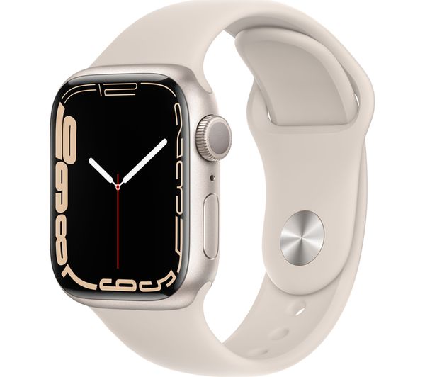 Apple Watch Series 7 GPS - Starlight Aluminium with Starlight Sport Band - 41mm - Good