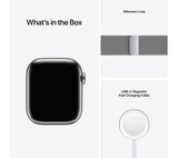 APPLE Watch Series 7 Cellular - Silver Stainless Steel with Silver Milanese Loop, 45mm - Pristine