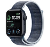 Apple Watch Series 8 GPS, 45mm Midnight Aluminium Case with Storm Blue Sport Loop - Very Good