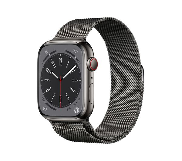 APPLE Watch Series 8 - Graphite Stainless Steel with Graphite Milanese Loop