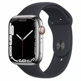 APPLE Watch Series 8 - Silver Stainless Steel with Black Sports Band
