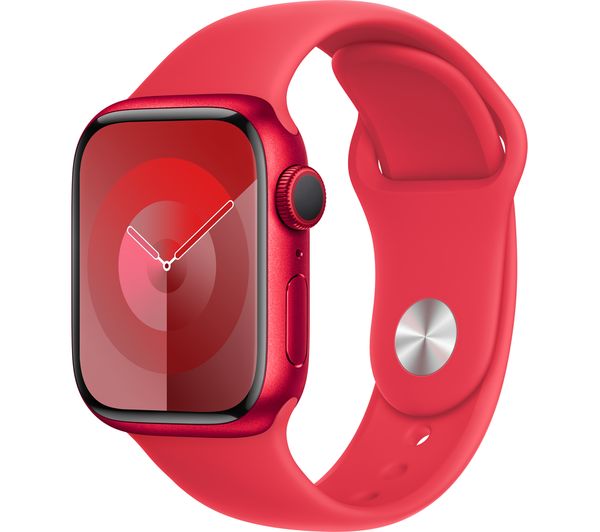 Apple Watch Series 9 GPS 41mm PRODUCT RED Aluminium Case with PRODUCT RED Sport Band S M Pristine
