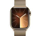 Apple Watch Series 9 GPS + Cellular, 41mm Gold Stainless Steel Case with Gold Milanese Loop  - Pristine