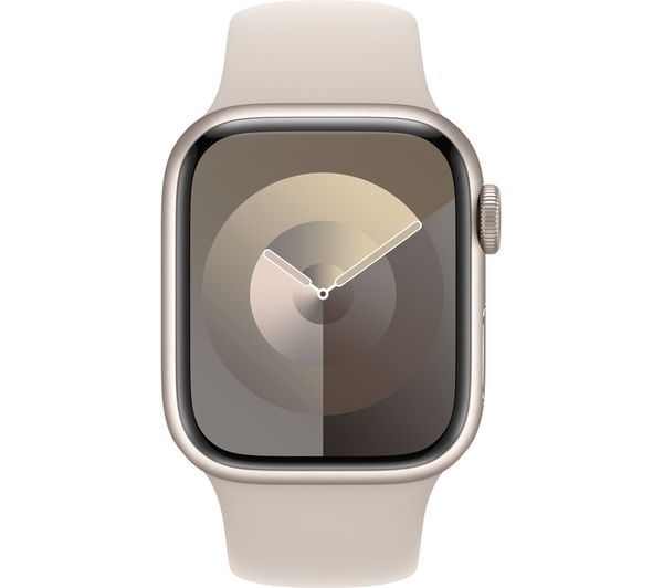 Apple Watch Series 9 GPS + Cellular, 41mm Starlight Aluminium Case with Starlight Sport Band - S/M - Good