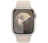 Apple Watch Series 9 GPS + Cellular, 41mm Starlight Aluminium Case with Starlight Sport Band - S/M - Good