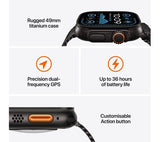 APPLE Watch Ultra 2 Cellular - 49 mm Black Titanium Case with Dark Green Alpine Loop, Medium - Pristine