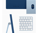 APPLE iMac 4.5K 24" (2021) - M1, 8GB RAM, 256GB SSD, Blue - Pristine