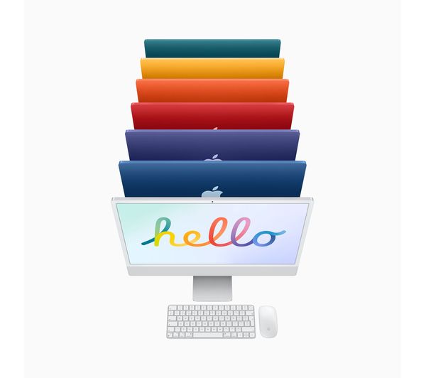 APPLE iMac 4.5K 24" (2021) - M1, 8GB RAM, 256GB SSD, Blue - Pristine