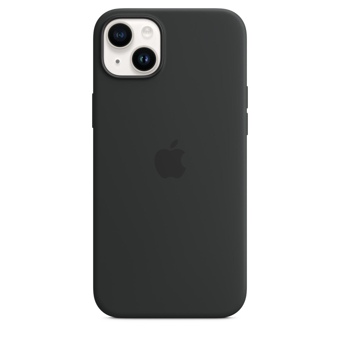 Black phone case with Apple logo on a white background