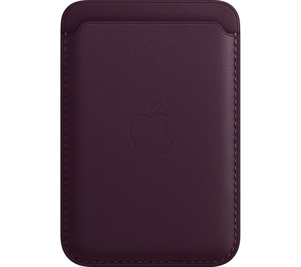 APPLE iPhone Leather Wallet with MagSafe - Dark Cherry - Pristine
